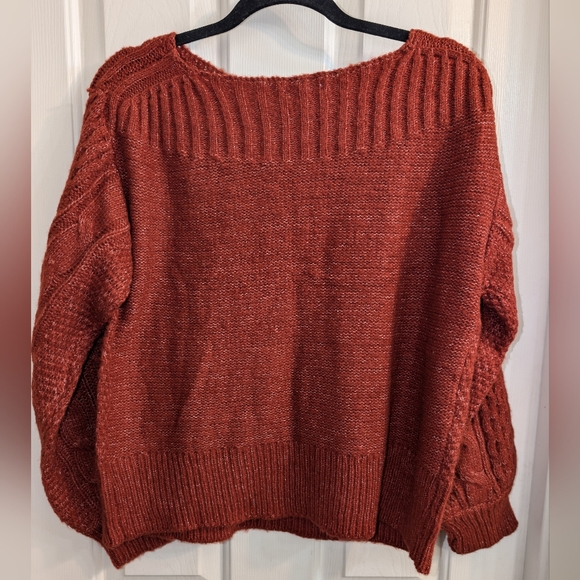 NWT Large Maurices Burnt Orange Long Sleeve Sweater - Picture 5 of 5